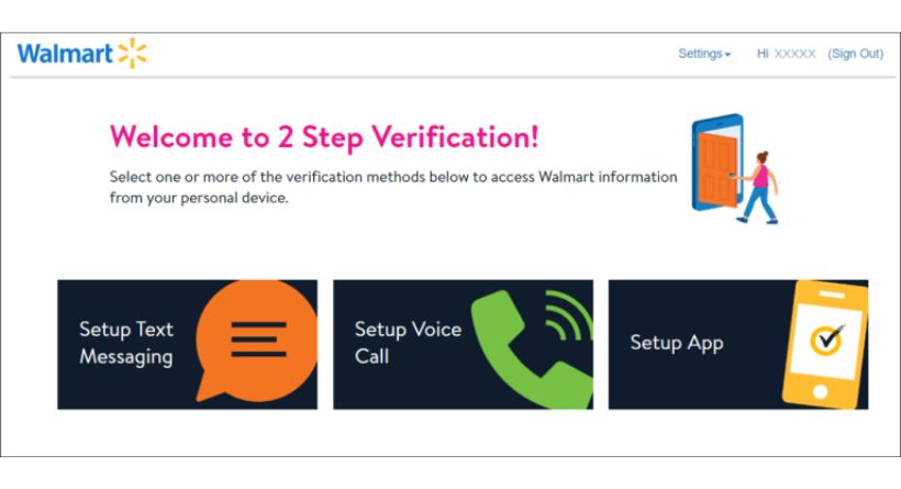 Walmart One 2-Step Verificationwmlink2step on Walmart-2
